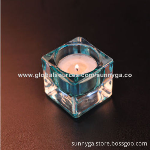 Square Candle Holder, Tea Light Glass